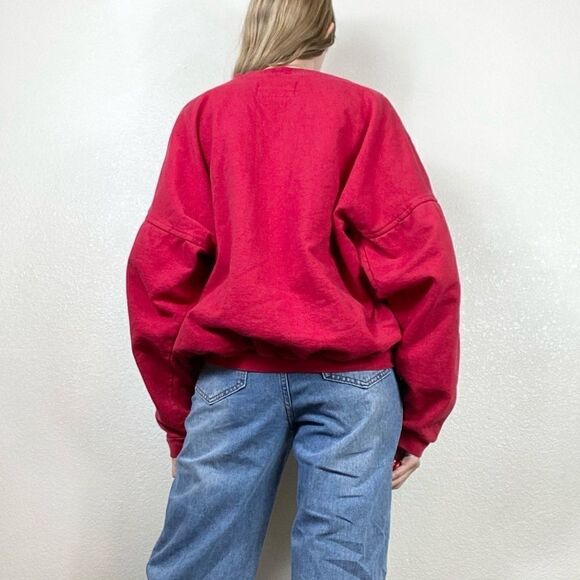 Vintage 90’s e.n.u.f. Internationale Red Oversized Sweatshirt - Picture 2 of 8